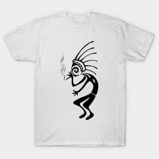 Kokopelli smoke weed black T-Shirt